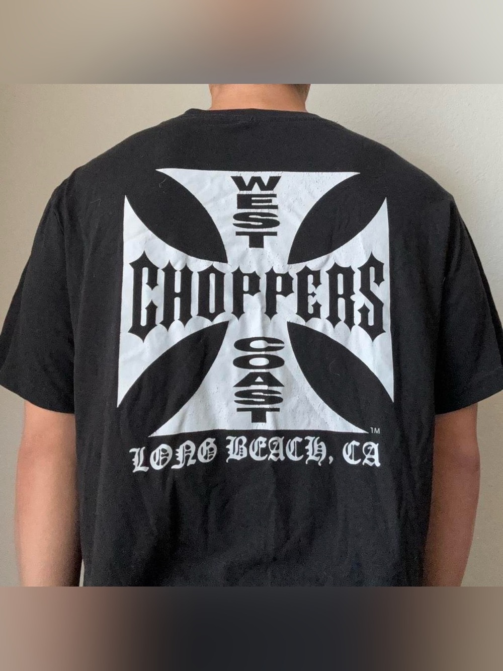 Vintage 2000s West Coast Choppers Graphics Black Tee Shirt Y2K